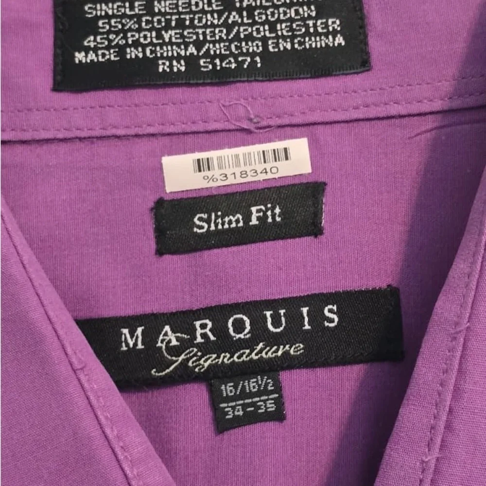 Men's Classic Purple Dress Shirt